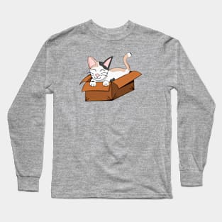 Cardboard Kitty Long Sleeve T-Shirt